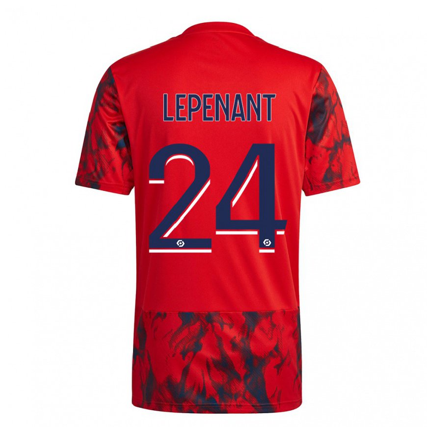 Kandiny Lapset Johann Lepenant #24 Punainen Avaruus Vieraspaita 2022/23 Lyhythihainen Paita T-paita