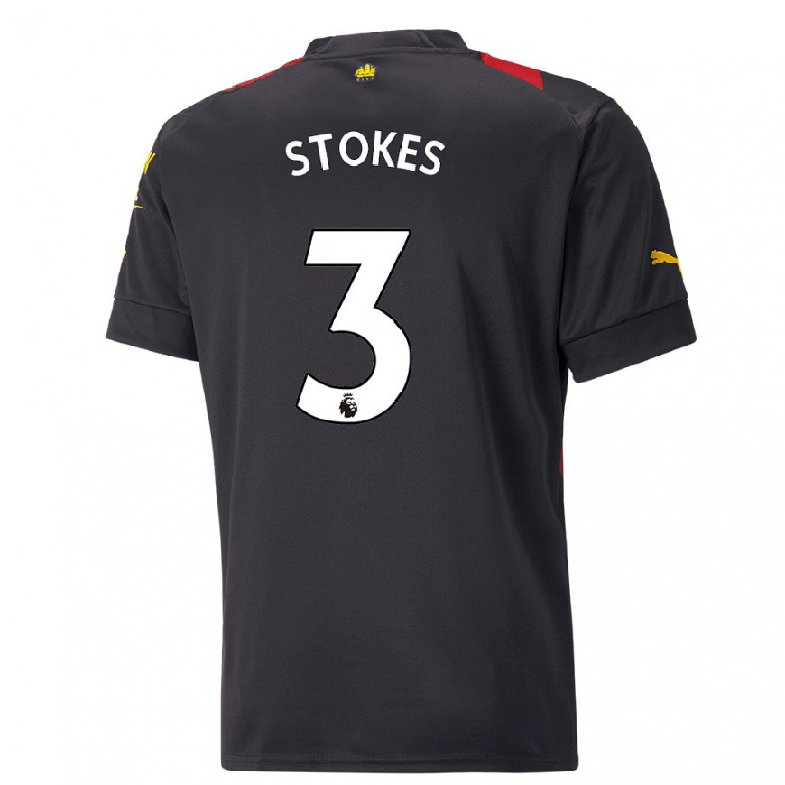 Kandiny Lapset Demi Stokes #3 Musta Punainen Vieraspaita 2022/23 Lyhythihainen Paita T-paita