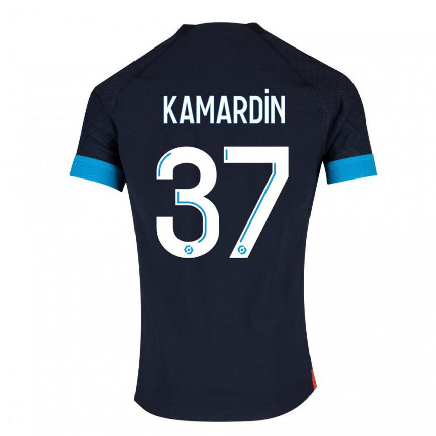 Kandiny Lapset Aaron Kamardin #37 Musta Olympia Vieraspaita 2022/23 Lyhythihainen Paita T-paita