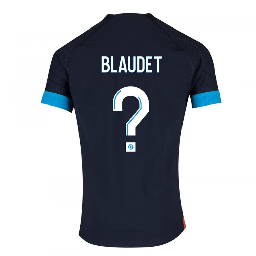 Kandiny Lapset David Blaudet #0 Musta Olympia Vieraspaita 2022/23 Lyhythihainen Paita T-paita