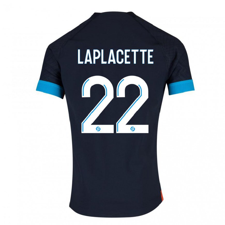Kandiny Lapset Tess Laplacette #22 Musta Olympia Vieraspaita 2022/23 Lyhythihainen Paita T-paita