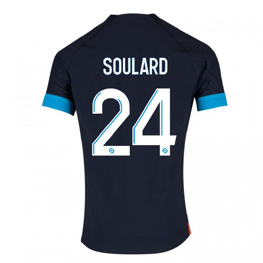 Kandiny Lapset Amandine Soulard #24 Musta Olympia Vieraspaita 2022/23 Lyhythihainen Paita T-paita
