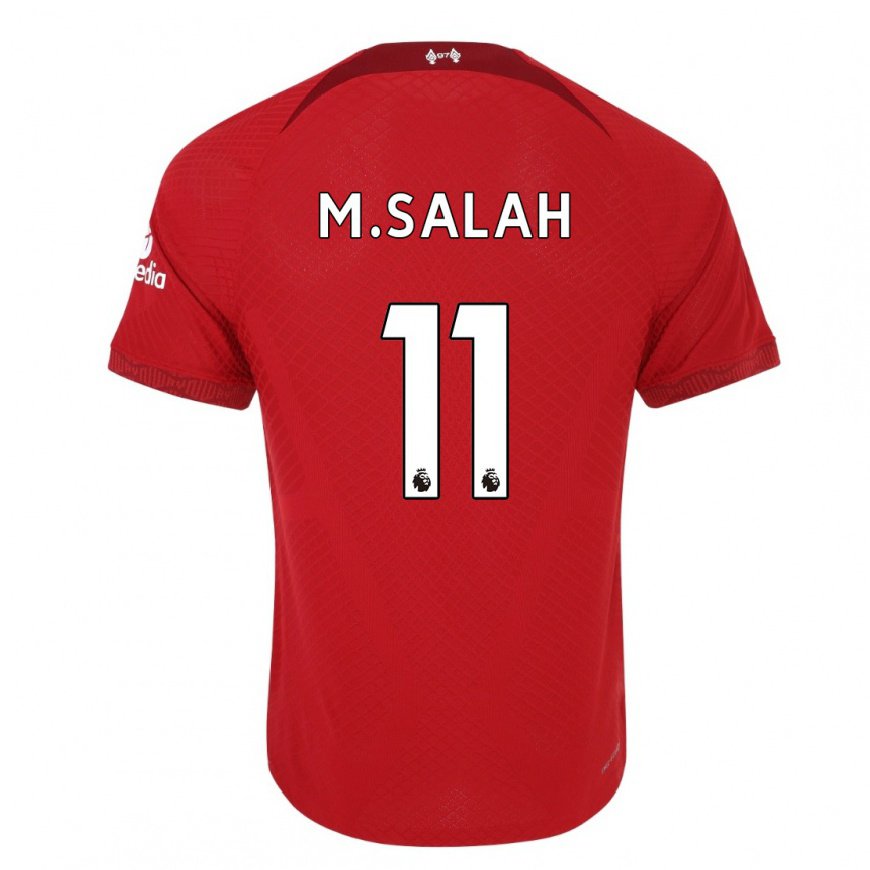 Kandiny Miesten Mohamed Salah #11 Tummanpunainen Kotipaita 2022/23 Lyhythihainen Paita T-paita