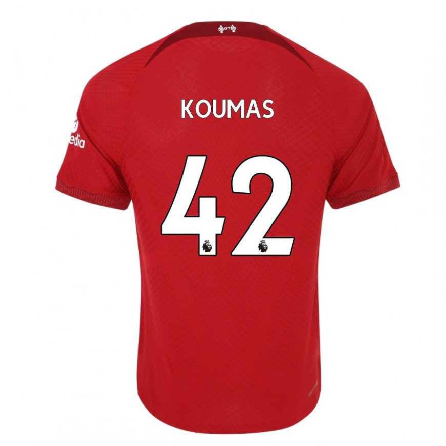 Kandiny Miesten Lewis Koumas #42 Tummanpunainen Kotipaita 2022/23 Lyhythihainen Paita T-paita