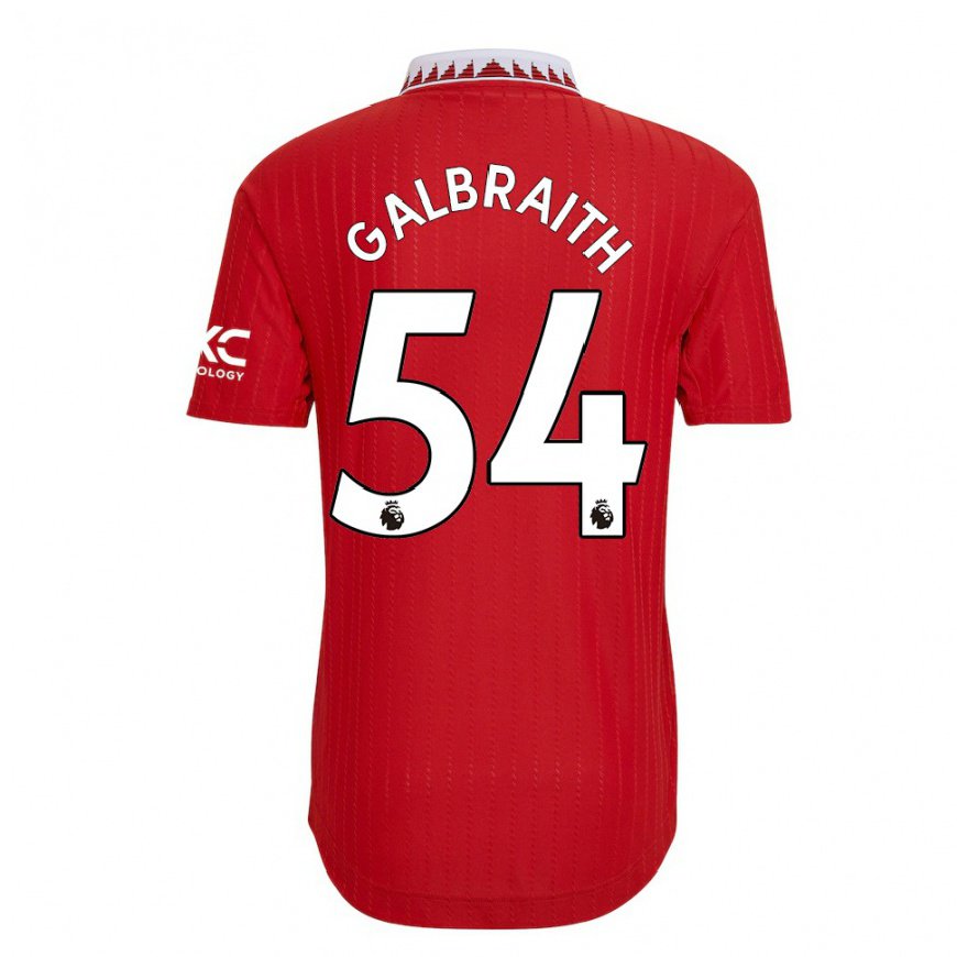 Kandiny Miesten Ethan Galbraith #54 Punainen Kotipaita 2022/23 Lyhythihainen Paita T-paita