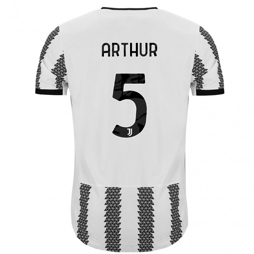 Kandiny Miesten Arthur #5 Valkoinen Musta Kotipaita 2022/23 Lyhythihainen Paita T-paita