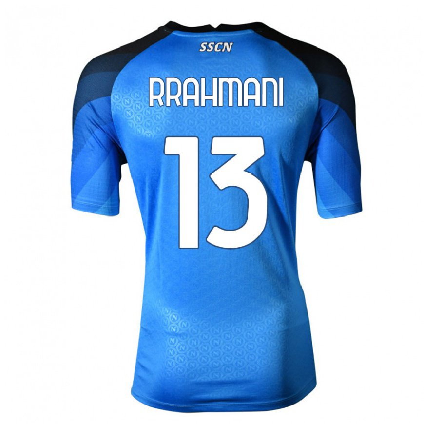Kandiny Miesten Amir Rrahmani #13 Tummansininen Harmaa Kotipaita 2022/23 Lyhythihainen Paita T-paita