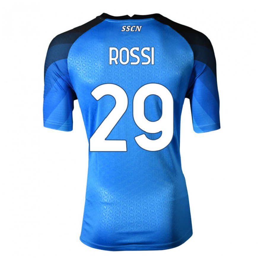 Kandiny Miesten Francesco Rossi #29 Tummansininen Harmaa Kotipaita 2022/23 Lyhythihainen Paita T-paita