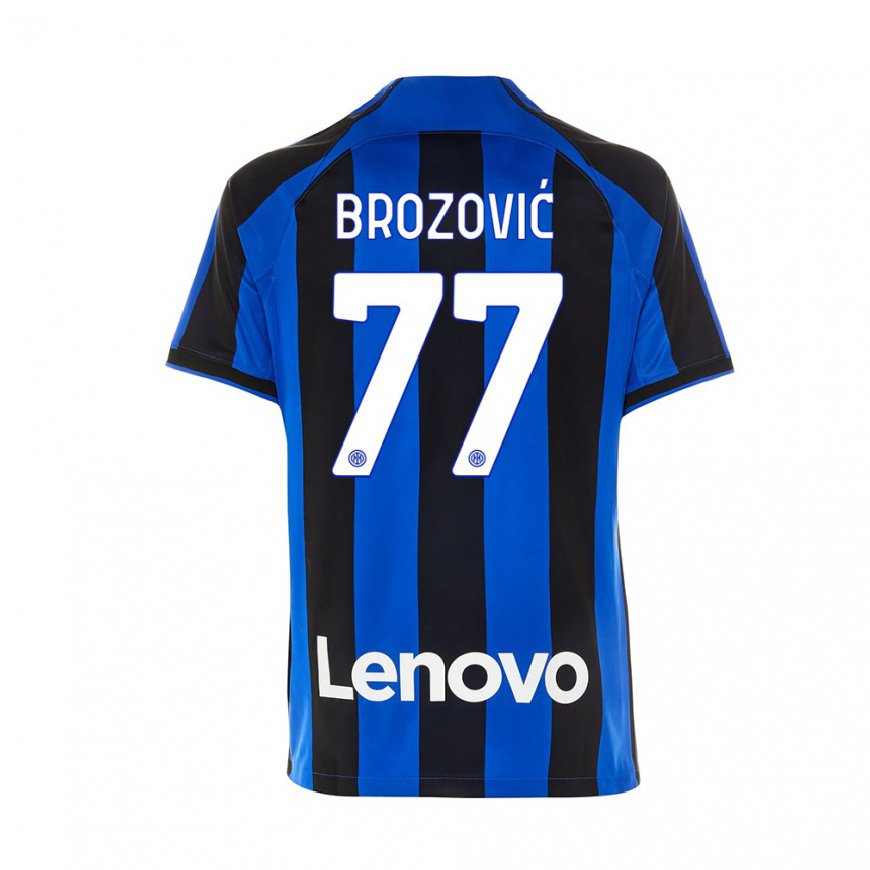 Kandiny Miesten Marcelo Brozovic #77 Kuninkaallisen Sininen Musta Kotipaita 2022/23 Lyhythihainen Paita T-paita