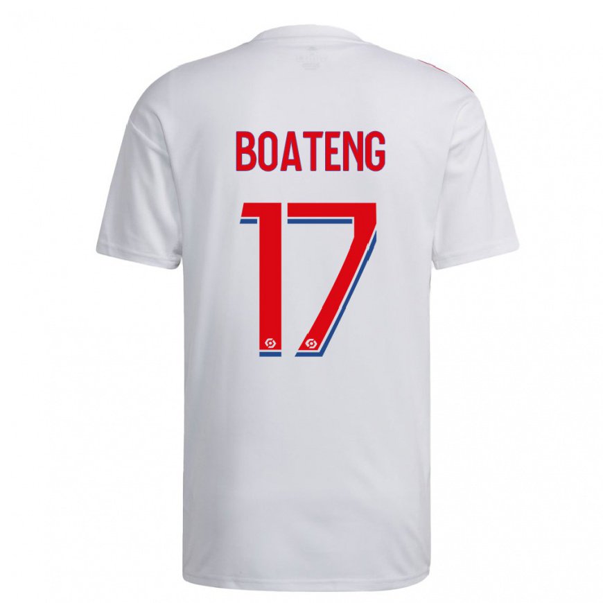 Kandiny Miesten Jerome Boateng #17 Valkoinen Sininen Punainen Kotipaita 2022/23 Lyhythihainen Paita T-paita