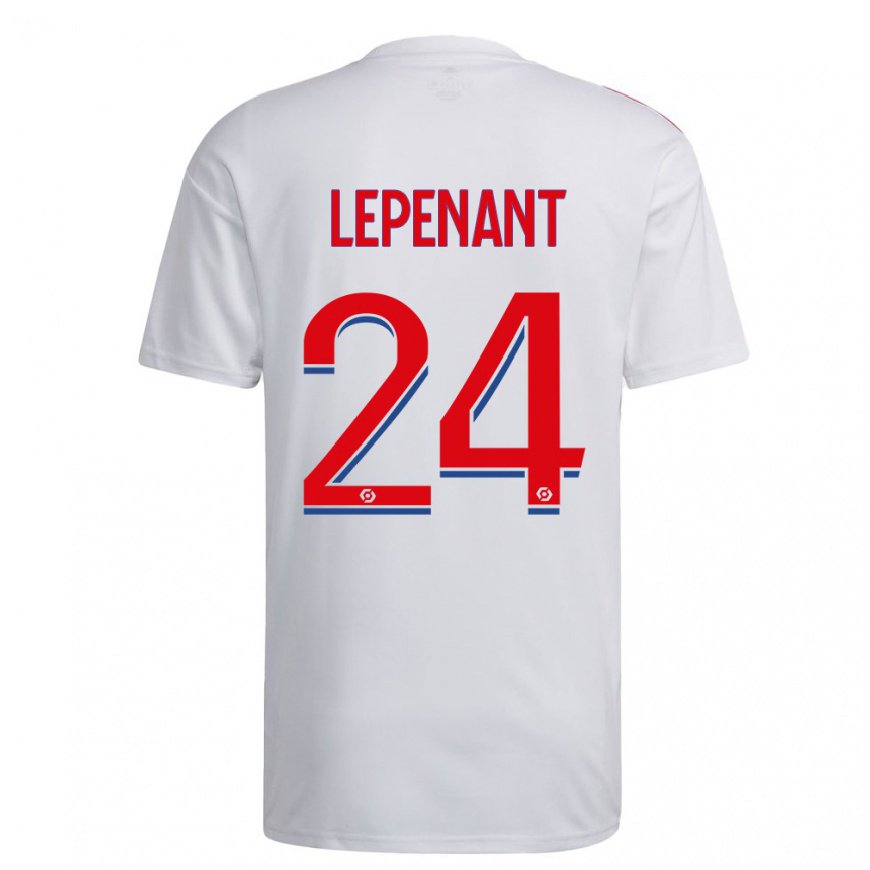 Kandiny Miesten Johann Lepenant #24 Valkoinen Sininen Punainen Kotipaita 2022/23 Lyhythihainen Paita T-paita