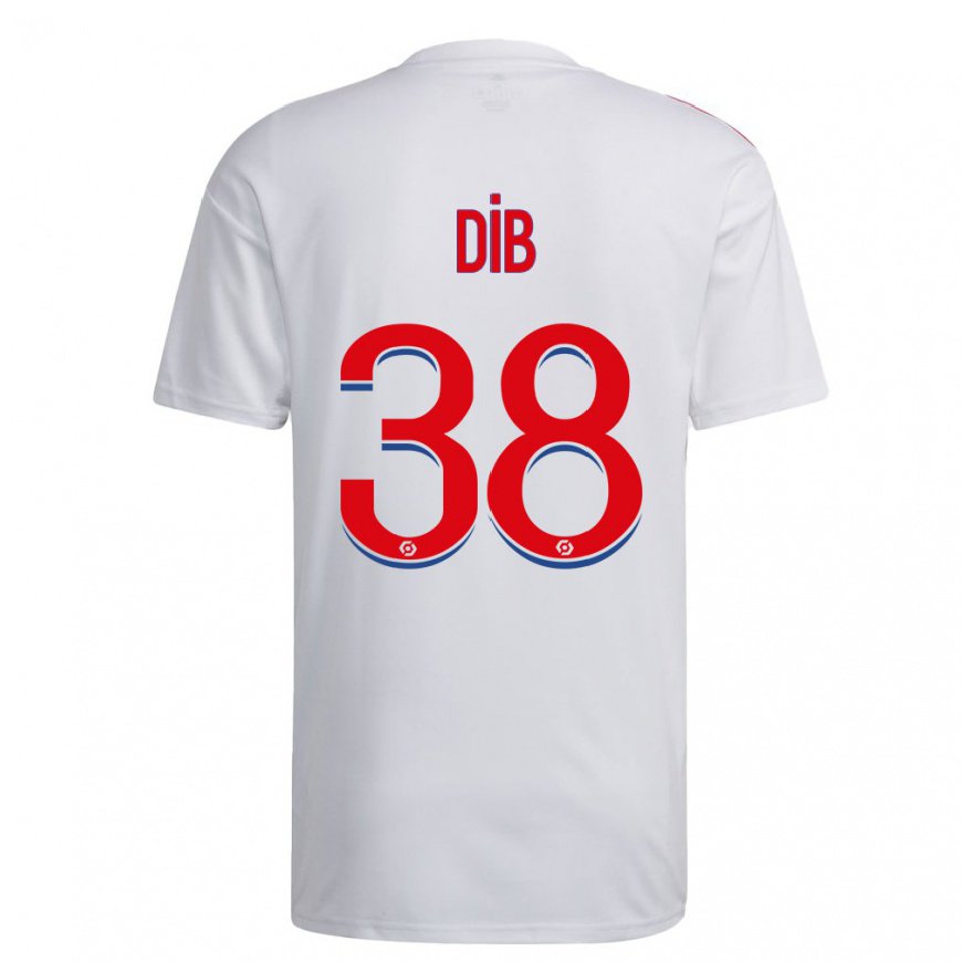 Kandiny Miesten Djibrail Dib #38 Valkoinen Sininen Punainen Kotipaita 2022/23 Lyhythihainen Paita T-paita