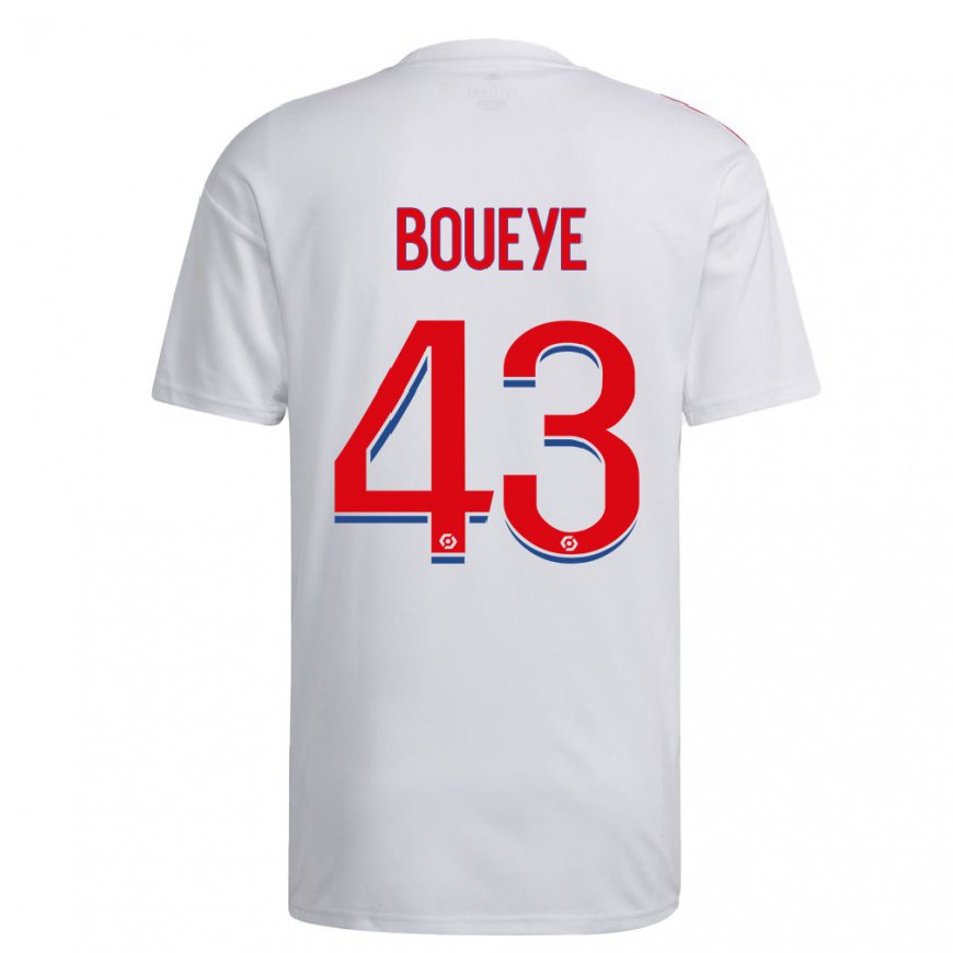 Kandiny Miesten Philippe Boueye #43 Valkoinen Sininen Punainen Kotipaita 2022/23 Lyhythihainen Paita T-paita