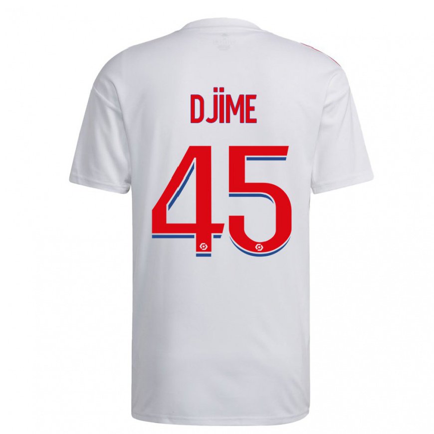 Kandiny Miesten Ahmed Djime #45 Valkoinen Sininen Punainen Kotipaita 2022/23 Lyhythihainen Paita T-paita