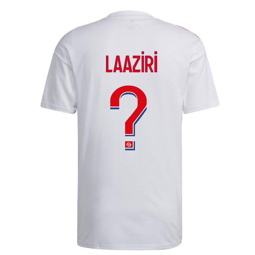 Kandiny Miesten Achraf Laaziri #0 Valkoinen Sininen Punainen Kotipaita 2022/23 Lyhythihainen Paita T-paita