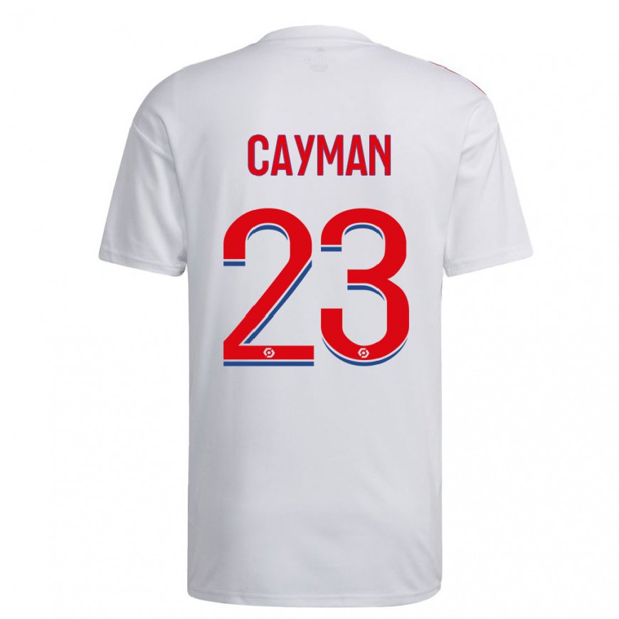 Kandiny Miesten Janice Cayman #23 Valkoinen Sininen Punainen Kotipaita 2022/23 Lyhythihainen Paita T-paita