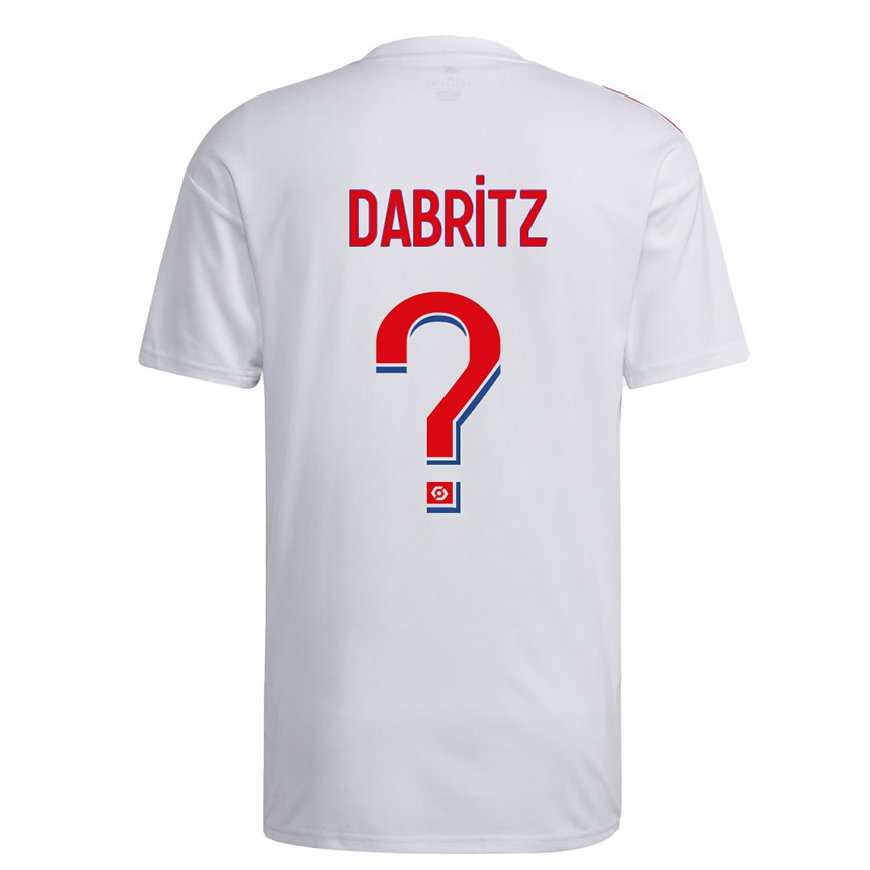 Kandiny Miesten Sara Dabritz #0 Valkoinen Sininen Punainen Kotipaita 2022/23 Lyhythihainen Paita T-paita