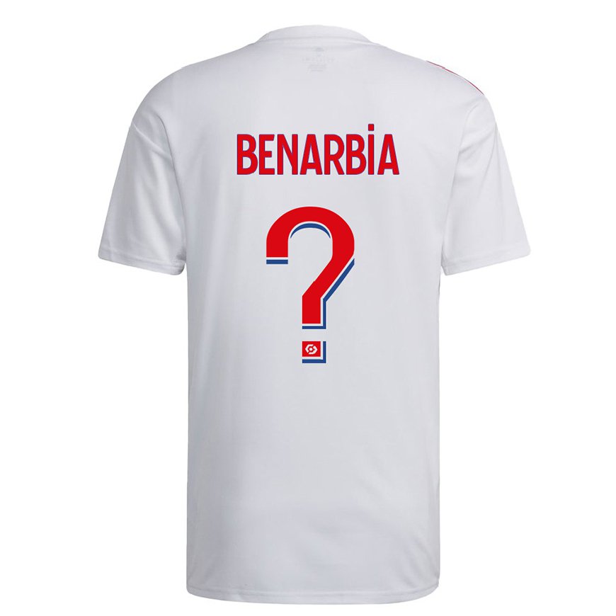 Kandiny Miesten Fares Benarbia #0 Valkoinen Sininen Punainen Kotipaita 2022/23 Lyhythihainen Paita T-paita
