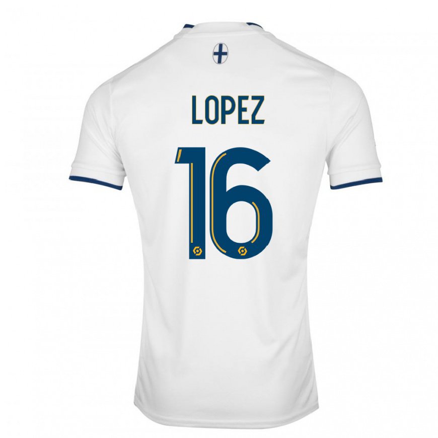 Kandiny Miesten Pau Lopez #16 Valkoinen Safiiri Kotipaita 2022/23 Lyhythihainen Paita T-paita