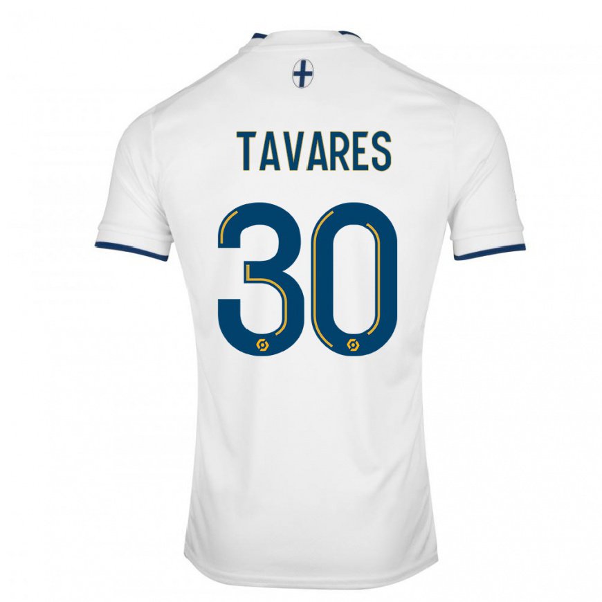 Kandiny Miesten Nuno Tavares #30 Valkoinen Safiiri Kotipaita 2022/23 Lyhythihainen Paita T-paita