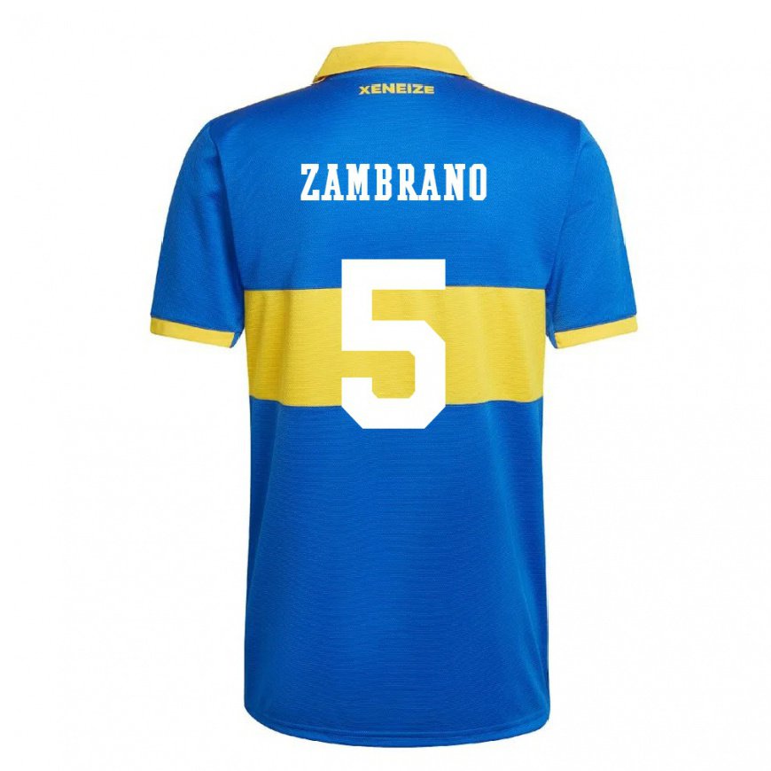 Kandiny Miesten Carlos Zambrano #5 Olympiakeltainen Kotipaita 2022/23 Lyhythihainen Paita T-paita