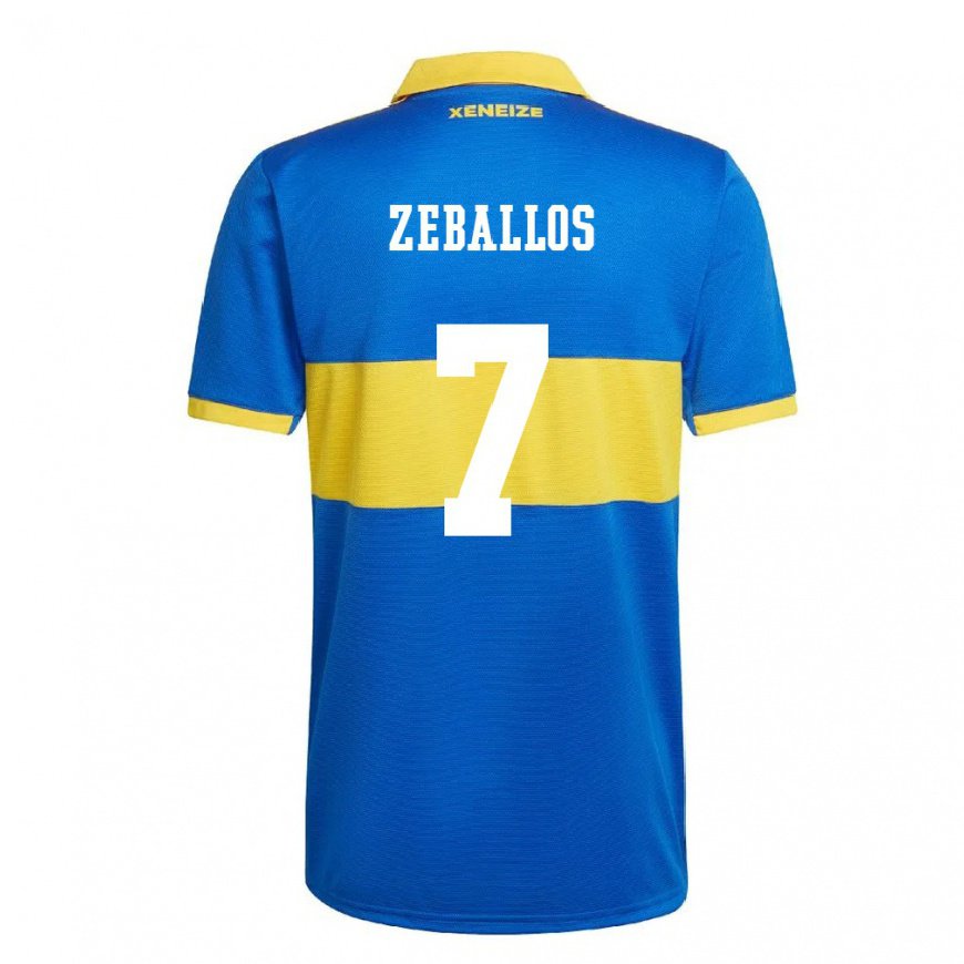 Kandiny Miesten Exequiel Zeballos #7 Olympiakeltainen Kotipaita 2022/23 Lyhythihainen Paita T-paita
