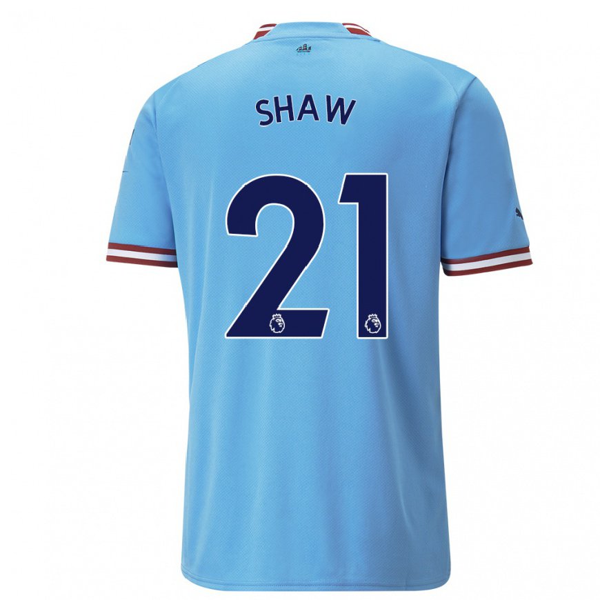 Kandiny Miesten Khadija Shaw #21 Sininen Punainen Kotipaita 2022/23 Lyhythihainen Paita T-paita