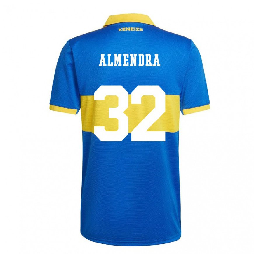 Kandiny Miesten Agustin Almendra #32 Olympiakeltainen Kotipaita 2022/23 Lyhythihainen Paita T-paita