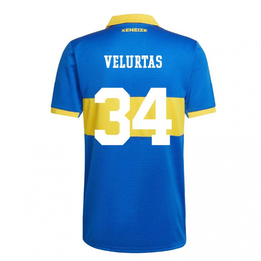 Kandiny Miesten Pedro Velurtas #34 Olympiakeltainen Kotipaita 2022/23 Lyhythihainen Paita T-paita