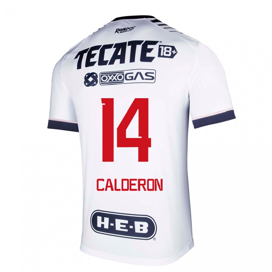 Kandiny Miesten Alejandra Calderon #14 Valkoinen Avaruus Kotipaita 2022/23 Lyhythihainen Paita T-paita