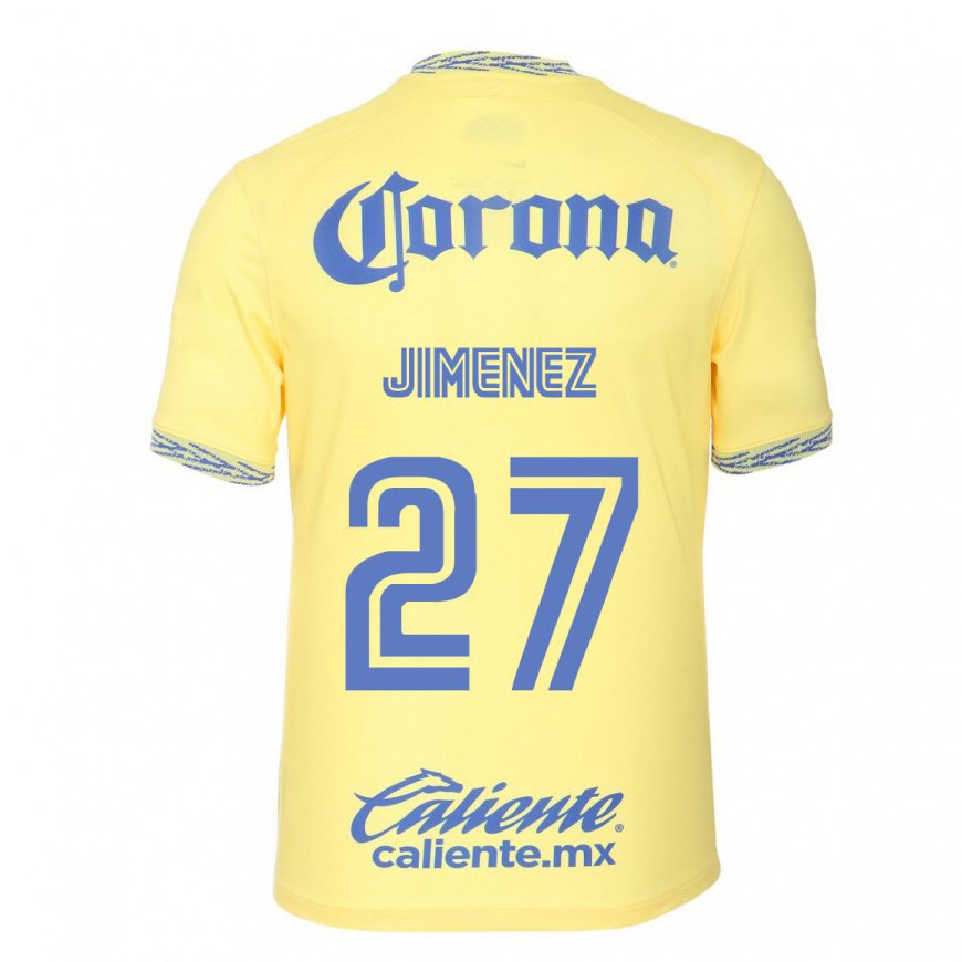 Kandiny Miesten Oscar Jimenez #27 Sitruunankeltainen Kotipaita 2022/23 Lyhythihainen Paita T-paita