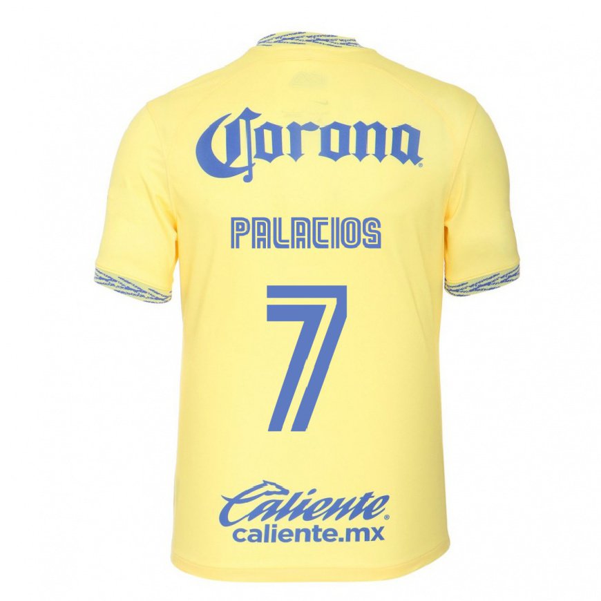 Kandiny Miesten Kiana Palacios #7 Sitruunankeltainen Kotipaita 2022/23 Lyhythihainen Paita T-paita