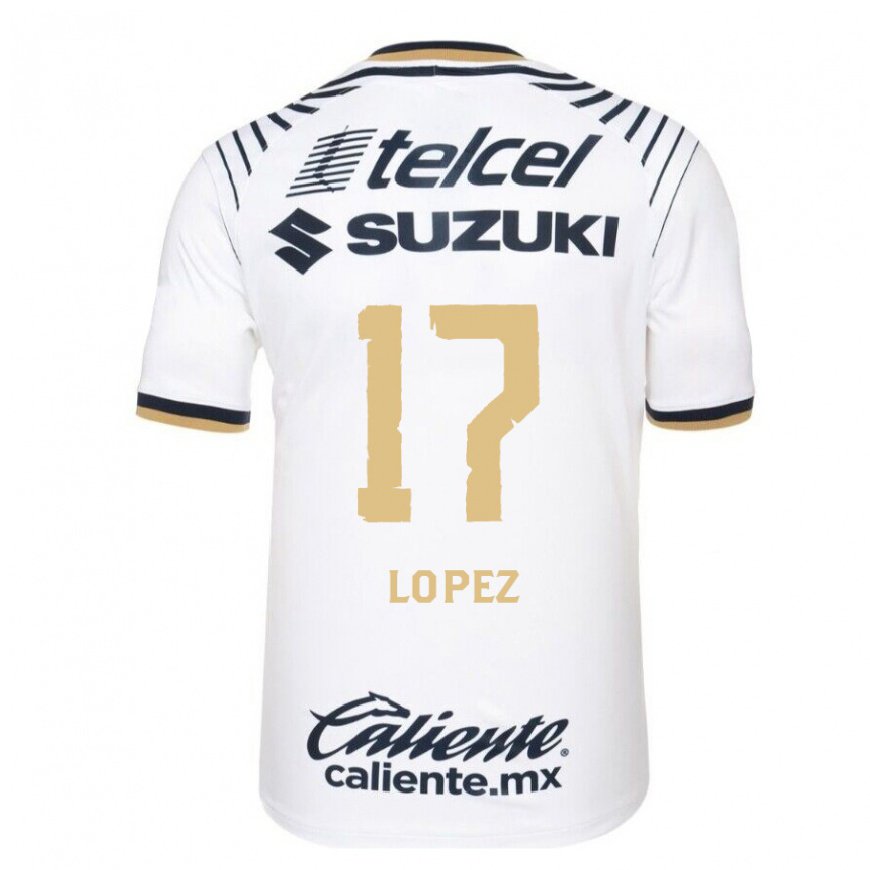 Kandiny Miesten Leonel Lopez #17 Valkoinen Denim Kotipaita 2022/23 Lyhythihainen Paita T-paita