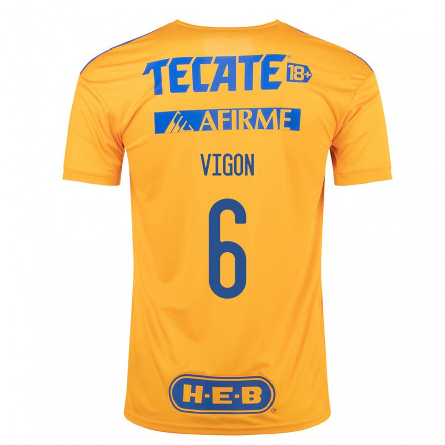 Kandiny Miesten Juan Pablo Vigon #6 Bumblebee Keltainen Kotipaita 2022/23 Lyhythihainen Paita T-paita