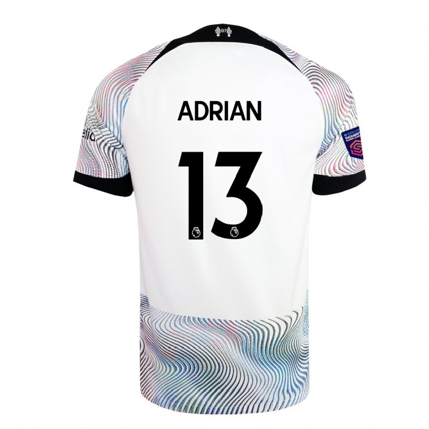 Kandiny Miesten Adrian #13 Valkoinen Värikäs Vieraspaita 2022/23 Lyhythihainen Paita T-paita