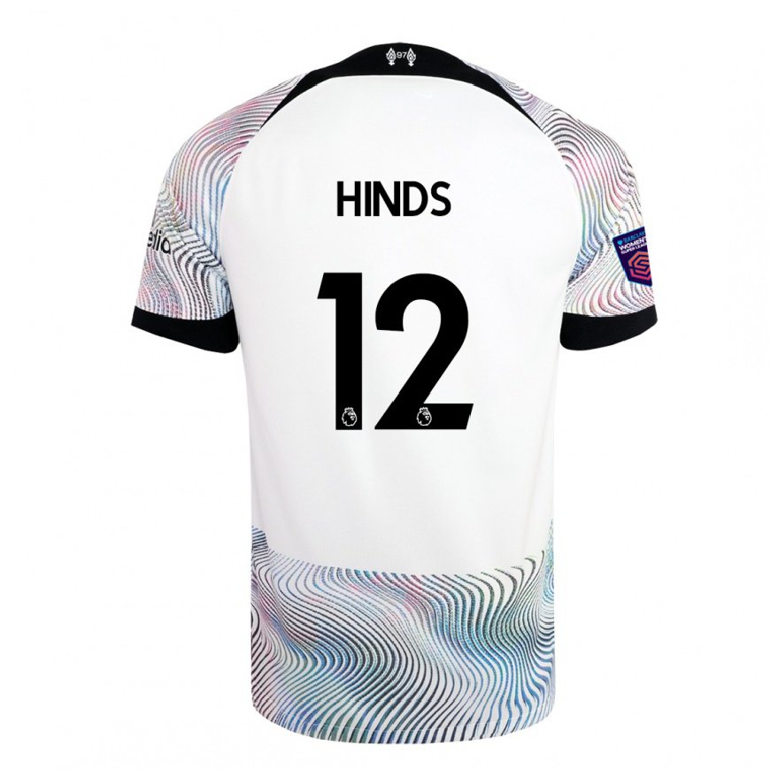 Kandiny Miesten Taylor Hinds #12 Valkoinen Värikäs Vieraspaita 2022/23 Lyhythihainen Paita T-paita