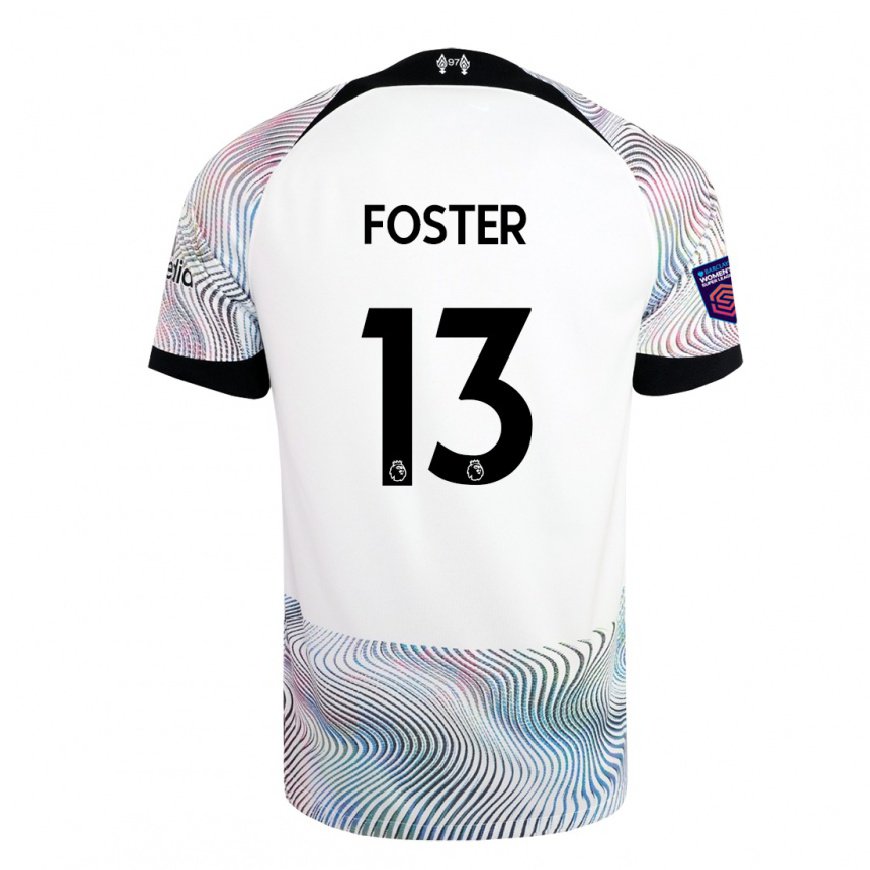 Kandiny Miesten Rylee Foster #13 Valkoinen Värikäs Vieraspaita 2022/23 Lyhythihainen Paita T-paita