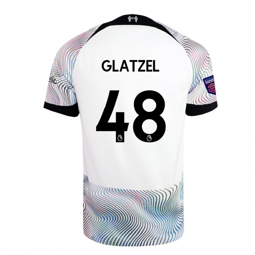 Kandiny Miesten Paul Glatzel #48 Valkoinen Värikäs Vieraspaita 2022/23 Lyhythihainen Paita T-paita