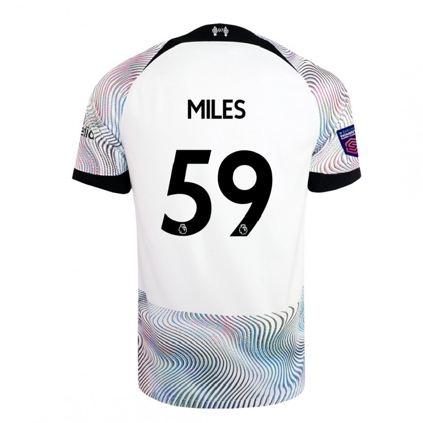 Kandiny Miesten Terence Miles #59 Valkoinen Värikäs Vieraspaita 2022/23 Lyhythihainen Paita T-paita