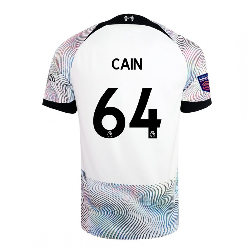 Kandiny Miesten Jake Cain #64 Valkoinen Värikäs Vieraspaita 2022/23 Lyhythihainen Paita T-paita