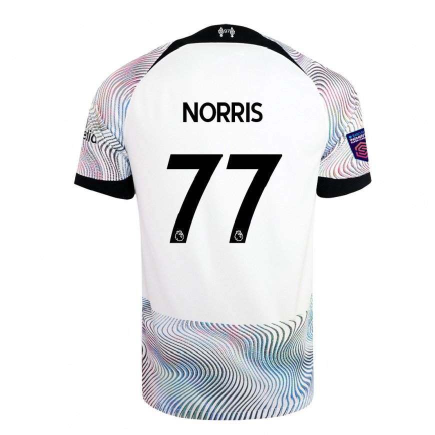 Kandiny Miesten James Norris #77 Valkoinen Värikäs Vieraspaita 2022/23 Lyhythihainen Paita T-paita