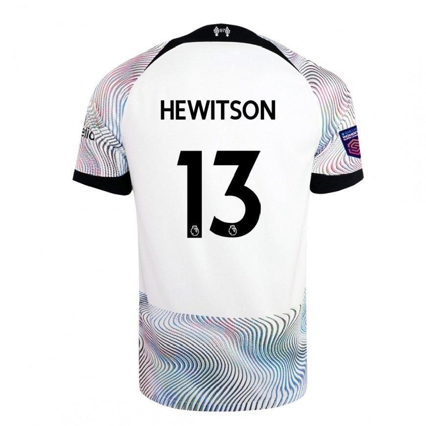 Kandiny Miesten Luke Hewitson #13 Valkoinen Värikäs Vieraspaita 2022/23 Lyhythihainen Paita T-paita