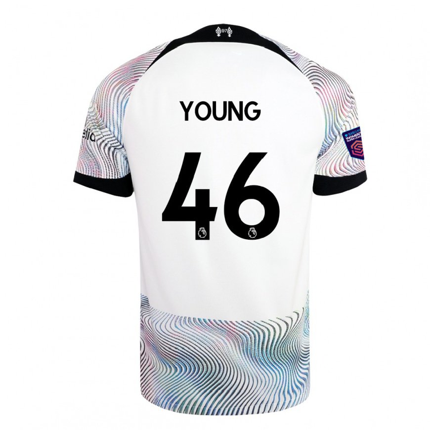 Kandiny Miesten Ranel Young #46 Valkoinen Värikäs Vieraspaita 2022/23 Lyhythihainen Paita T-paita