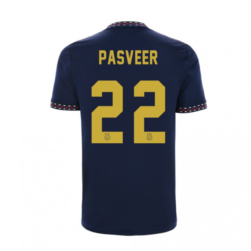 Kandiny Miesten Remko Pasveer #22 Tummansininen Vieraspaita 2022/23 Lyhythihainen Paita T-paita