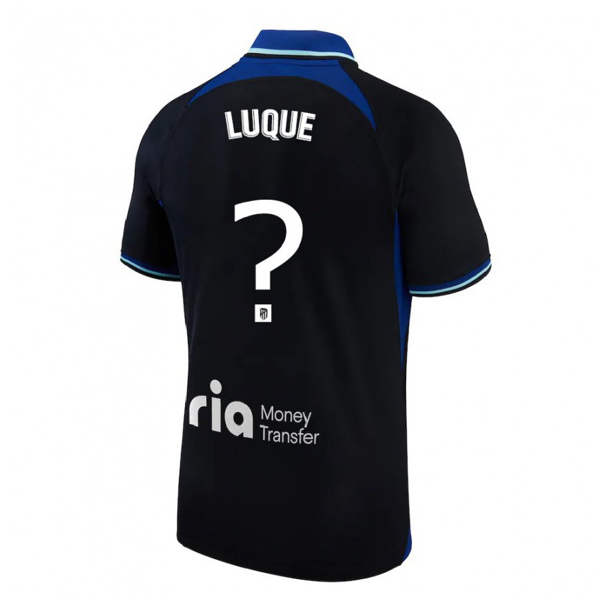 Kandiny Miesten Adrian Luque #0 Musta Valkoinen Sininen Vieraspaita 2022/23 Lyhythihainen Paita T-paita