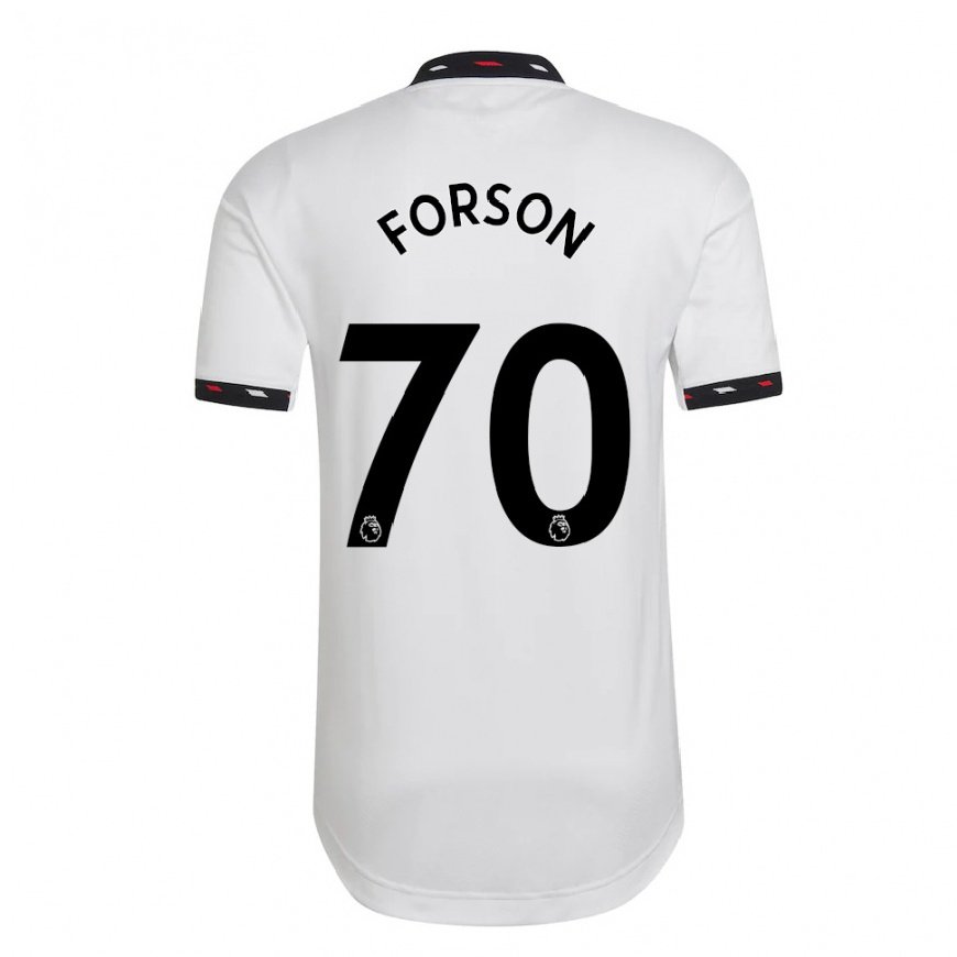 Kandiny Miesten Omari Forson #70 Valkoinen Vieraspaita 2022/23 Lyhythihainen Paita T-paita