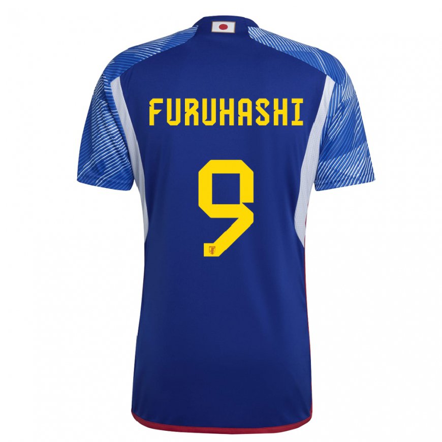 Kandiny Lapset Japanin Kyogo Furuhashi #9 Kuninkaallisen Sininen Kotipaita 22-24 Lyhythihainen Paita T-paita