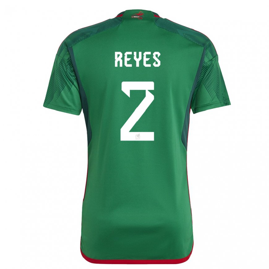 Kandiny Lapset Meksikon Luis Reyes #2 Vihreä Kotipaita 22-24 Lyhythihainen Paita T-paita