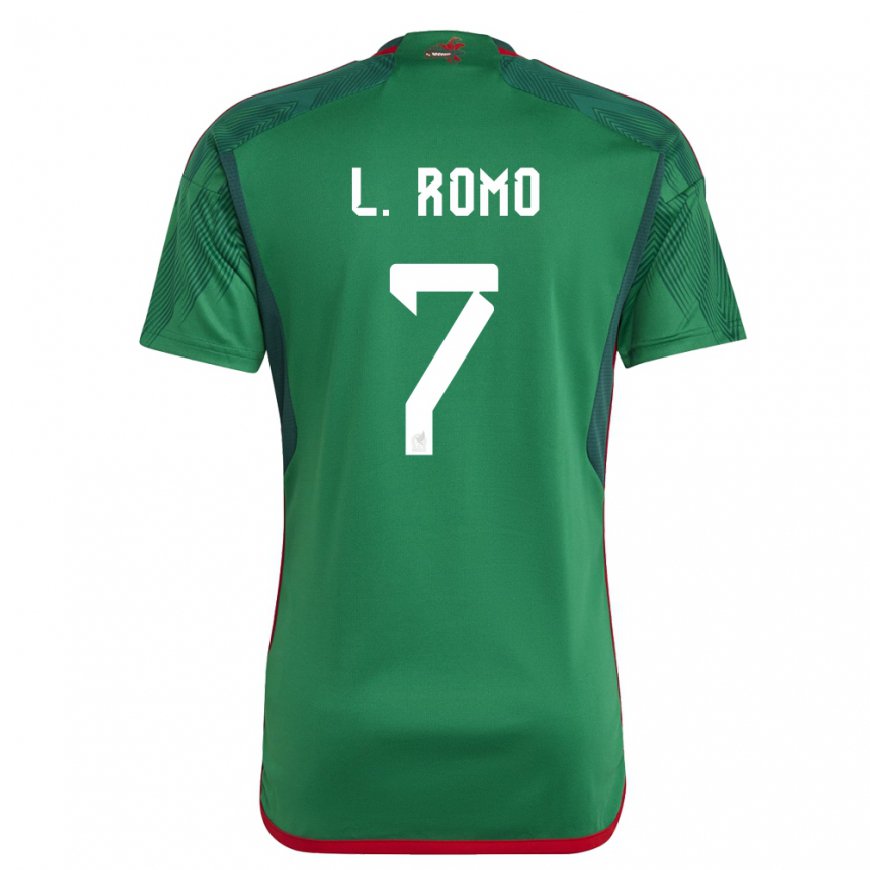 Kandiny Lapset Meksikon Luis Romo #7 Vihreä Kotipaita 22-24 Lyhythihainen Paita T-paita