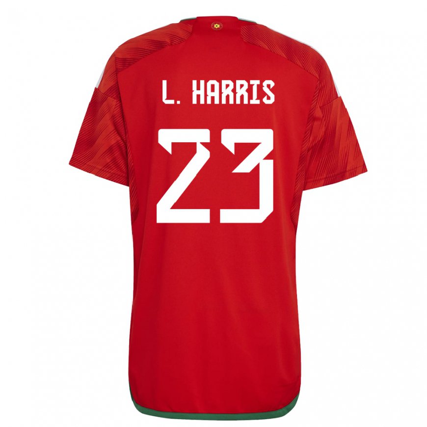 Kandiny Lapset Walesin Luke Harris #23 Punainen Kotipaita 22-24 Lyhythihainen Paita T-paita